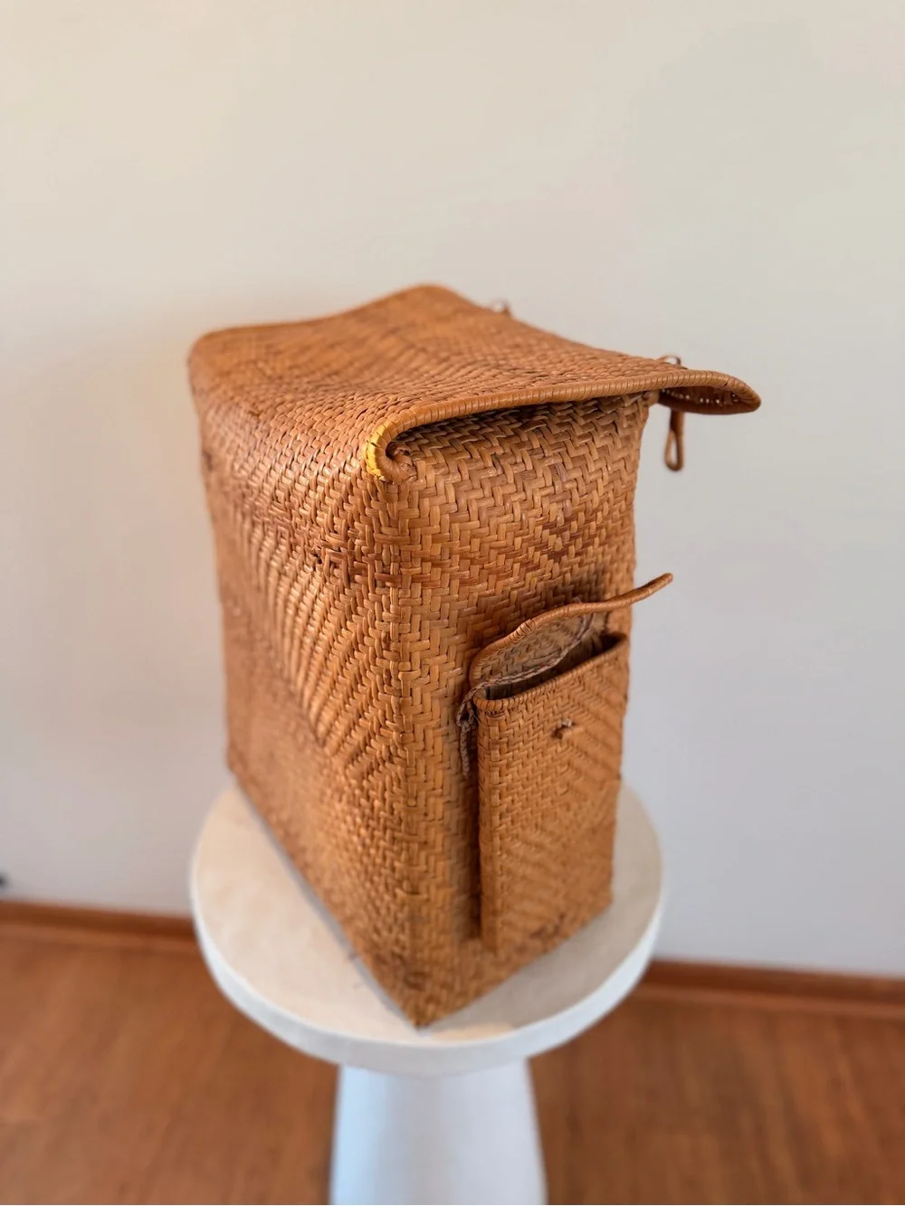 VINTAGE PASIKING HANDCRAFTED WOVEN RATTAN/BAMBOO BACKPACK PRIMITIVE